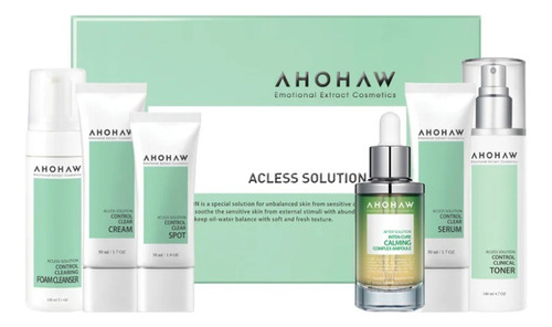 Kit Skincare Acless Solution Ahohaw 6pz (control Acne Ygras)