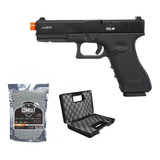 Pistola Airsoft Glock R17 Gbb Slide Metal + Case + 2000 Bbs