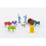 Brinquedo De Plástico Animais Da Fazenda Mini Sítio Mcb