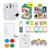 Fujifilm Instax Mini 12 Cámara Instantánea Clay White + Estu