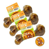 3 Hueso Femur Cerdo 185 Gr, Snack Para Perros Natural