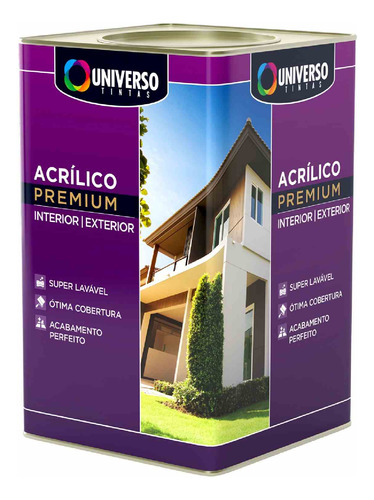 Tinta Acrilica Latex Fosco Premium Fendi 18l - Universo