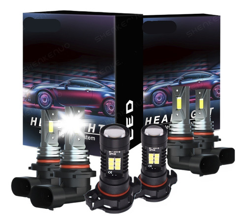 Faros Led Kit De 9005 9006 2504 Luz Alta Y Baja Canbus Csp