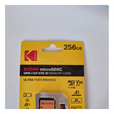 Cartão De Memória Microsdxc Kodak U3 V30 A1 De 256 Gb