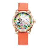 Citizen Gardening Minnie Mouse Fe6087-04w ......... Dcmstore Color De La Correa Naranja Color Del Bisel Oro Color Del Fondo Blanco