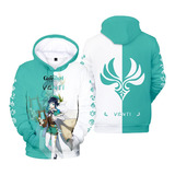 Venti Genshin Impact Cosplay Ropa De Deporte