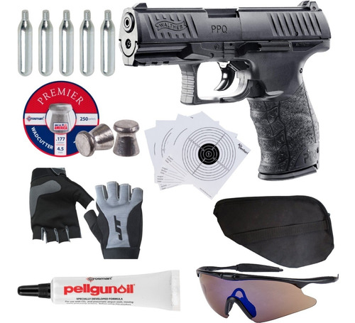 Paq Marcadora Co2 Walther Ppq M2 .177 Blowback 400fps Xtrc P