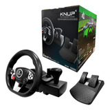 Volante Gamer Knup Câmbio Pedal Pc Xbox Playstation Kp5816