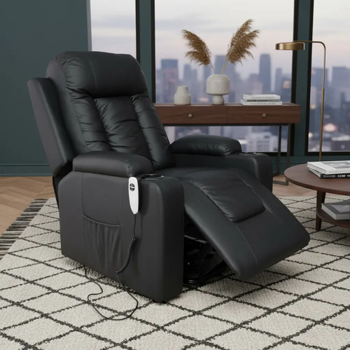 Sillon Reclinable Reposet Electrico Lujo Napoli