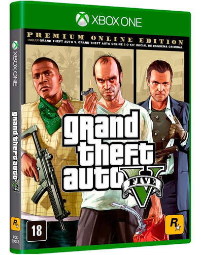 Jogo Grand Theft Auto V Gta 5 Xbox Series X Midia Fisica