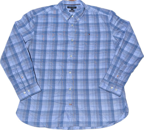 Camisa Tommy Hilfiger De Hombre Celeste