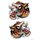 Tatuaje Temporal Realista Tigre 2 En 1 # Life In A Tattoo