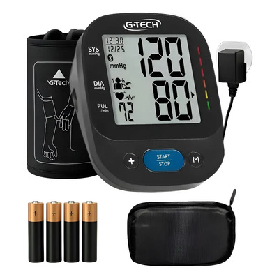 Aparelho De Medir Pressão Braço Digital C\u002F Tomada 110\u002F220v Preto | Frete grátis