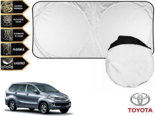 Parabrisas Cubre Sol Con Ventosas Toyota Avanza 2012 A 2015