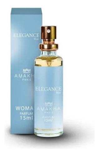 Kit 02 Perfume Feminino Elegance Blue Amakha Paris 15ml