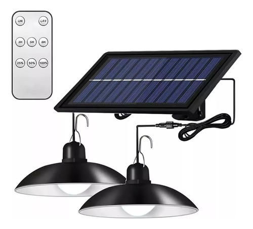 Lampara Solar Led Colgante Plafon + Control