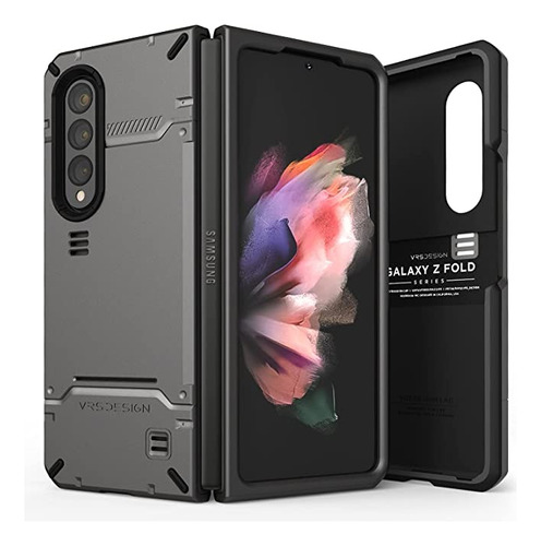 Funda Plateado Oscuro Galaxy Z Fold 3 5g Vrs Design