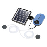 Bomba De Aire Solar 1.5w 3600mah Para Acuario Con Piedra De