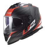 Casco Para Moto Ls2  Ff800 Storm Nerve Negro/ Rojo