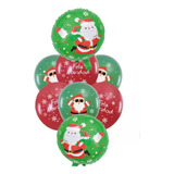 Globi® Set 12 Globos Látex Decoración Navidad+2 Metalizados