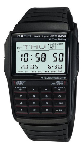 Calculadora De Relógios Casio Dbc32 Black Vintage Data Bank