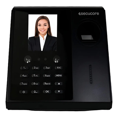 Secucore FRH10 Color Negro Reloj Checador Biometrico Facial Rostro Y Huella Digital Red | Envío gratis
