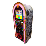 Maquina De Musica Jukebox Karaoke Retro Box Com Bluetooth 