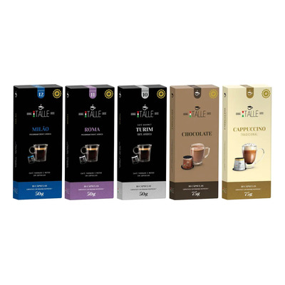 Capsula Cafe Cápsulas Cafe Compatível Nespresso Cafe Capsula Cápsula Café Italle 50 Capsulas | MercadoLivre