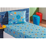 Lençol Para Cama De Solteiro Com Fronha Estampada Infantil