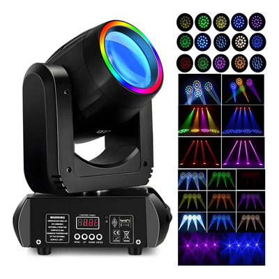 Cabeza móvil LED Luces robóticas para fiestas, luces, 8 colores, 13 efectos de iluminación, 18 efectos de prisma, incluye mando a distancia e interfaz Dmx512 | Envío gratis