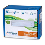 Switch Manhattan Fast Ethernet 8 Puertos 10/100mbps 2pzs /vc