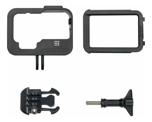 Frame Moldura Case Para  Gopro Hero 9 E 10 Black - Plástico