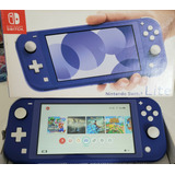 Nintendo Switch Lite Cor Azul - Desblo-queado / Sd De 128gb