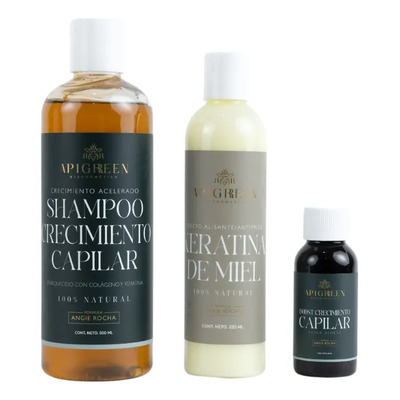 Shampoo Crecimiento Acelerado Con Boost Y Keratina Apigreen | Envío gratis