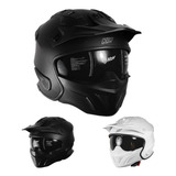 Casco Para Moto Kov Con Mascara Rock-o Certificado Dot