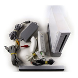 Videogame Nintendo Wii Branco Rvl001 +controle +cabos Cod222