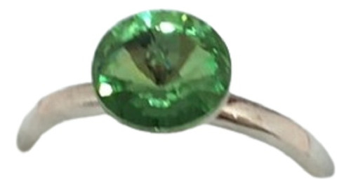 Anillo Rivoli Peridot, Fabricado Con Cristales Swarovski