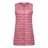 Chaleco Ultraligero Para Mujer, Chaleco Largo, Impermeable