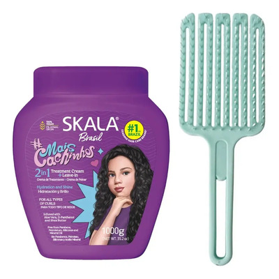 Baño Skala Mais Cachinhos Niñas + Cepillo Para Rulos | MercadoLibre