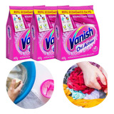 Kit 3 Tira Manchas Em Pó 400g Vanish Action Roupas Colorida