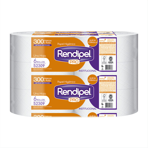 Papel Higienico H/s Rendipel Pro 6x300m