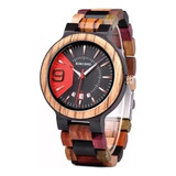 Reloj De Madera Bobo Bird Original Multicolor