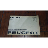 Manual De Conduccion Y Mantenimiento Peugeot 404 Diesel