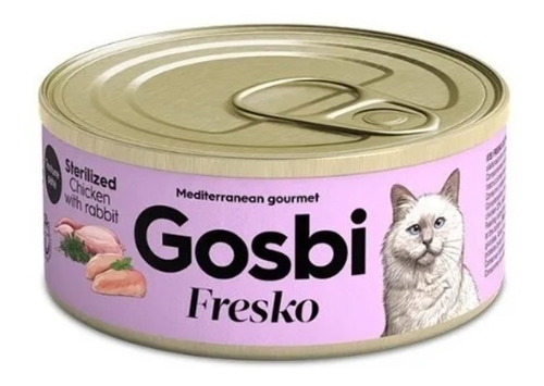 Alimento Húmedo Pollo & Conejo - Gosbi Fresko 70 Gr Gourmet