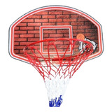 Tablero Basquet Madera Plegable Incluye Aro Y Red Set Basket