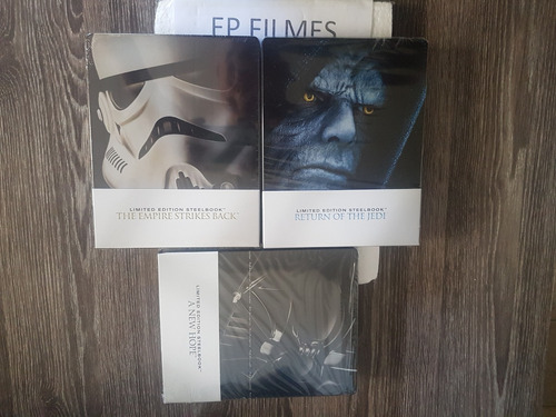 Blu Ray Steelbook Star Wars A Trilogia Original - Lacrados 
