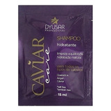  Sachê Shampoo Nutritivo Hidratante Caviar Care 15ml Dyusar Tom 10
