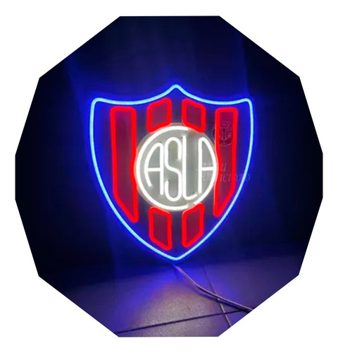 Cartel En Neón Led Escudo San Lorenzo Deco-luminoso - Futbol