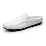 Hombres Casual Cuero Zapatos Mocasines Pantuflas De Oficina