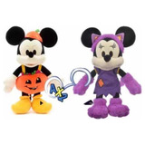 Halloween Pareja De Mickey Y Minnie Peluches Disney Store